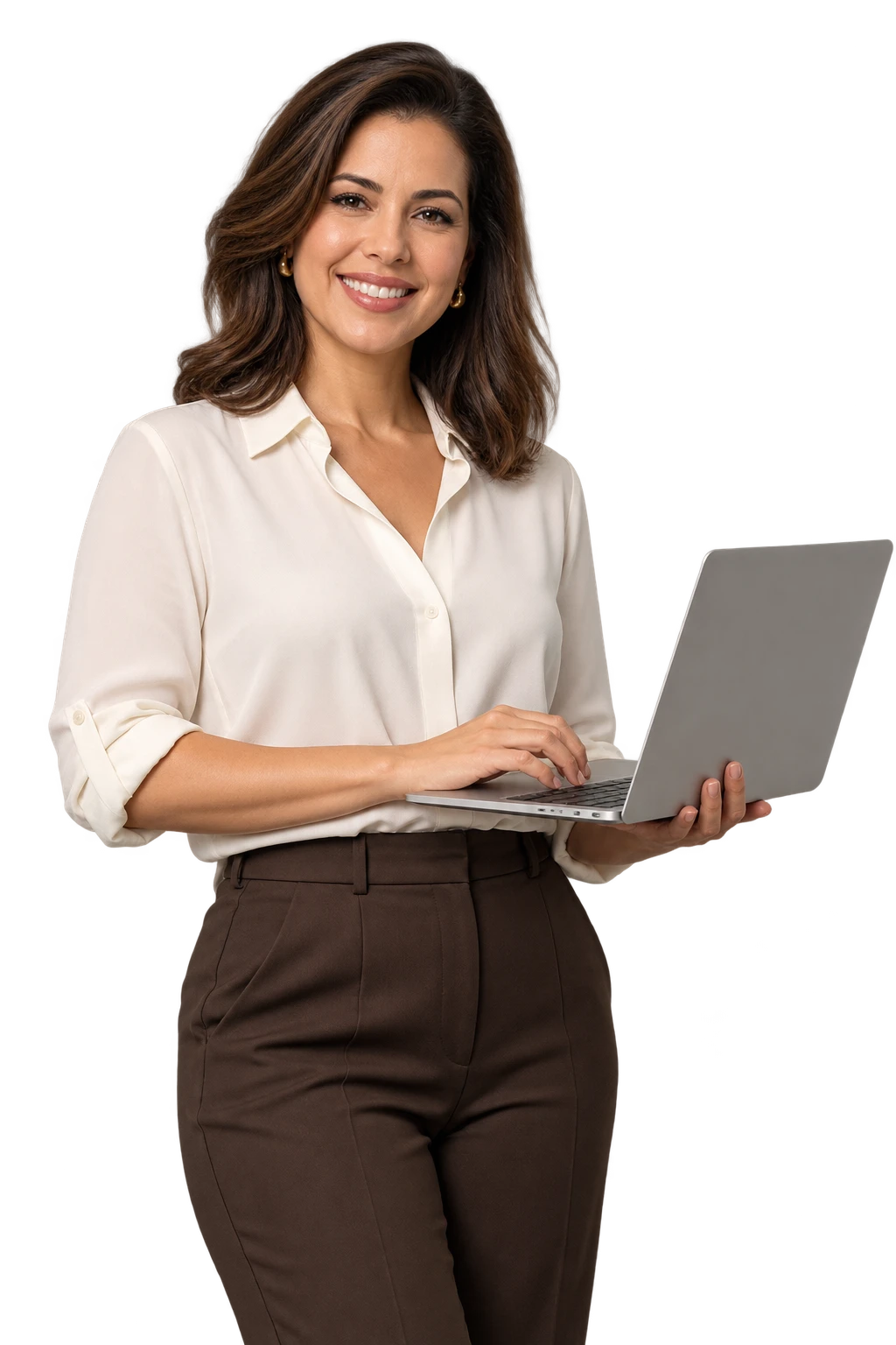 Profissional com um notebook, imagem ilustrativa